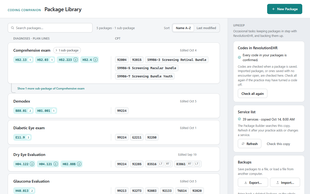 Package Library
